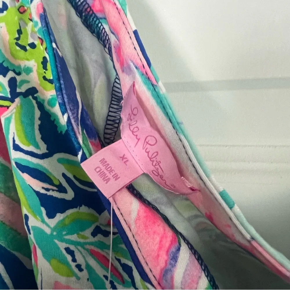 Lilly Pulitzer Petra One Shoulder Dress Multi Casa Del Sol Engineered - Picture 4 of 5